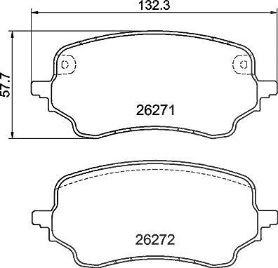 Brembo Bremsbelagsatz, Scheibenbremse [Hersteller-Nr. P24236] für Ford von BREMBO