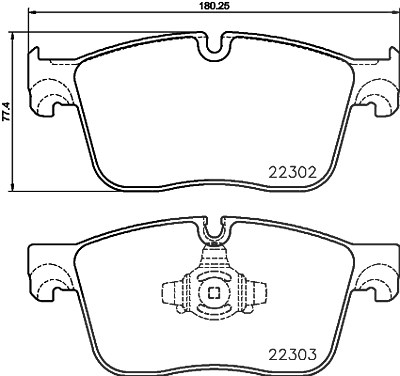 Brembo Bremsbelagsatz, Scheibenbremse [Hersteller-Nr. P36031] für Jaguar, Land Rover von BREMBO