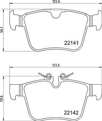 Brembo Bremsbelagsatz, Scheibenbremse [Hersteller-Nr. P36037] für Jaguar von BREMBO