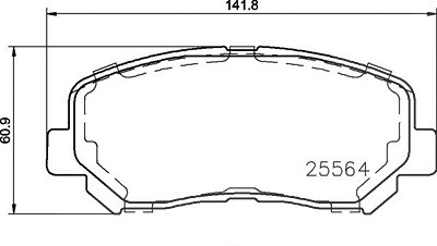 Brembo Bremsbelagsatz, Scheibenbremse [Hersteller-Nr. P37019] für Jeep von BREMBO