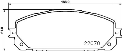 Brembo Bremsbelagsatz, Scheibenbremse [Hersteller-Nr. P37021] für Jeep von BREMBO