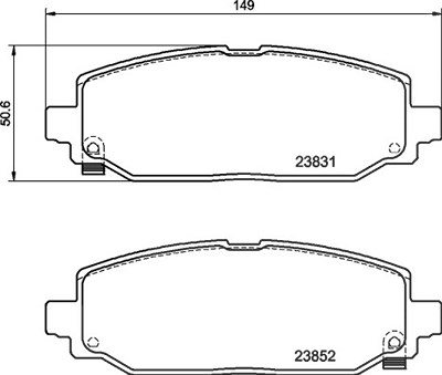 Brembo Bremsbelagsatz, Scheibenbremse [Hersteller-Nr. P37025] für Jeep von BREMBO