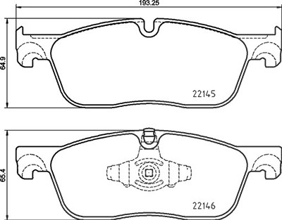 Brembo Bremsbelagsatz, Scheibenbremse [Hersteller-Nr. P44026X] für Jaguar, Land Rover von BREMBO