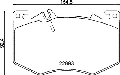 Brembo Bremsbelagsatz, Scheibenbremse [Hersteller-Nr. P50166] für Mercedes-Benz von BREMBO