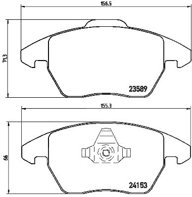 Brembo Bremsbelagsatz, Scheibenbremse [Hersteller-Nr. P61076X] für Citroën, Peugeot von BREMBO