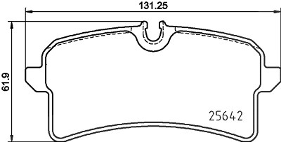 Brembo Bremsbelagsatz, Scheibenbremse [Hersteller-Nr. P65040] für Porsche von BREMBO