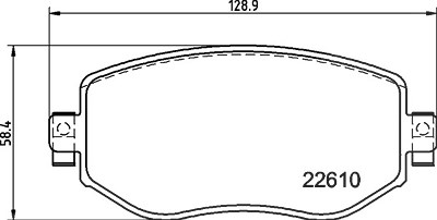 Brembo Bremsbelagsatz, Scheibenbremse [Hersteller-Nr. P68068X] für Renault von BREMBO