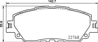 Brembo Bremsbelagsatz, Scheibenbremse [Hersteller-Nr. P83172] für Lexus, Suzuki, Toyota von BREMBO