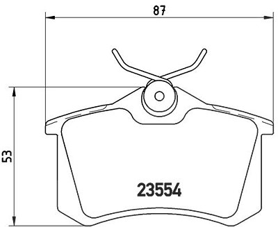 Brembo Bremsbelagsatz, Scheibenbremse [Hersteller-Nr. P85020X] für Audi, Citroën, Ds, Fiat, Ford, Lancia, Peugeot, Renault, Seat, Skoda, VW von BREMBO