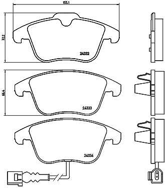 Brembo Bremsbelagsatz, Scheibenbremse [Hersteller-Nr. P85112X] für VW, Seat, Audi von BREMBO