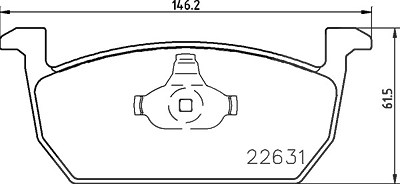 Brembo Bremsbeläge vorne (Satz) [Hersteller-Nr. P85167] für Audi, Seat, Skoda, VW von BREMBO