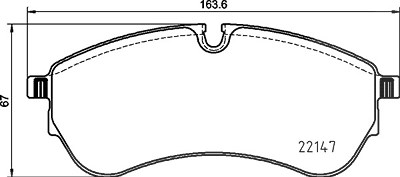 Brembo Bremsbelagsatz, Scheibenbremse [Hersteller-Nr. P85169] für Man, VW von BREMBO