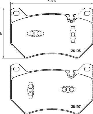 Brembo Bremsbelagsatz, Scheibenbremse [Hersteller-Nr. P85181] für Audi von BREMBO