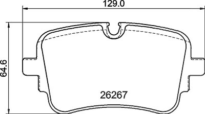 Brembo Bremsbelagsatz, Scheibenbremse [Hersteller-Nr. P85190] für Audi, VW von BREMBO