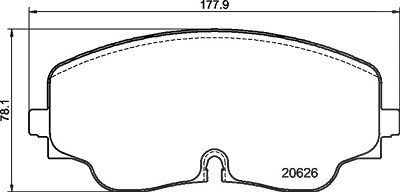 Brembo Bremsbelagsatz, Scheibenbremse [Hersteller-Nr. P85193] für Audi, VW von BREMBO