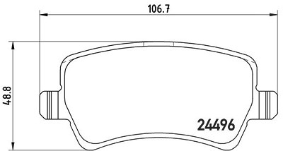 Brembo Bremsbelagsatz, Scheibenbremse [Hersteller-Nr. P86021X] für Land Rover, Volvo von BREMBO