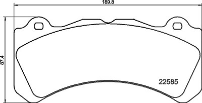 Brembo Bremsbelagsatz, Scheibenbremse [Hersteller-Nr. P86034] für Volvo von BREMBO