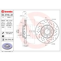 Bremsscheibe BREMBO XTRA LINE BREMBO 09.5745.2X, 1 Stück von Brembo