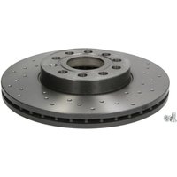 Bremsscheibe BREMBO 0991451X vorne, gelocht, belüftet, perforiert, 1 Stück von Brembo