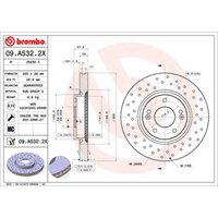 Bremsscheibe BREMBO XTRA LINE BREMBO 09.A532.2X, 1 Stück von Brembo