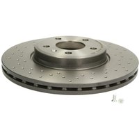 Bremsscheibe BREMBO 09A8201X vorne, gelocht, belüftet, perforiert, 1 Stück von Brembo