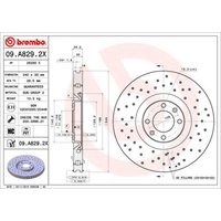 Bremsscheibe BREMBO XTRA LINE BREMBO 09.A829.2X, 1 Stück von Brembo