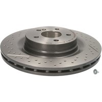 Bremsscheibe BREMBO 09A32611 hinten, belüftet, geschlitzt, hochkarbonisiert, 1 Stück von Brembo