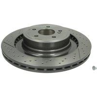 Bremsscheibe BREMBO 09A82211 hinten, belüftet, geschlitzt, hochkarbonisiert, 1 Stück von Brembo