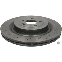 Bremsscheibe BREMBO 09B87911 hinten, belüftet, geschlitzt, hochkarbonisiert, 1 Stück von Brembo