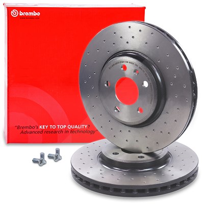 Brembo 1x Bremsscheibe Vorderachse [Hersteller-Nr. 09.A758.1X] für Audi von BREMBO