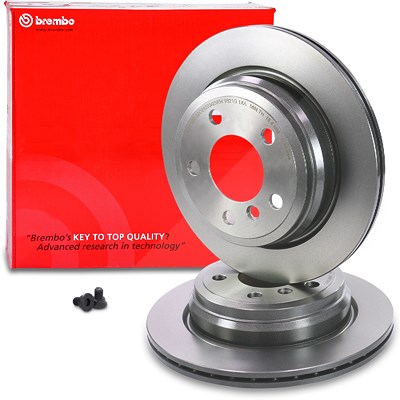 Brembo Bremsscheibe belüftet hinten [Hersteller-Nr. 09.B338.11] für BMW von BREMBO