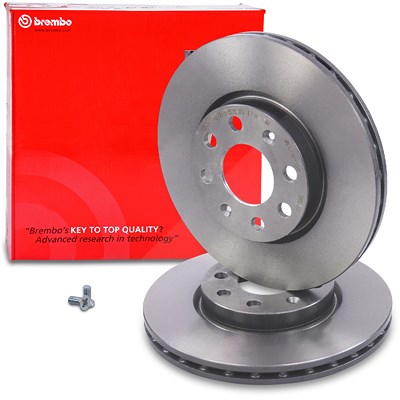 Brembo Bremsscheibe belüftet vorne [Hersteller-Nr. 09.5843.31] für Fiat, Opel, Vauxhall von BREMBO