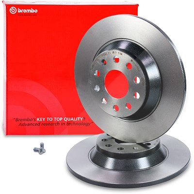 Brembo Bremsscheibe voll hinten [Hersteller-Nr. 08.C501.11] für Audi, Seat, Skoda, VW von BREMBO