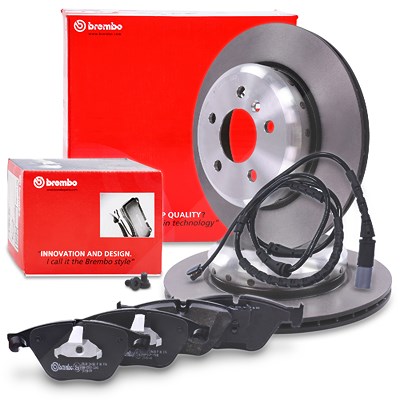 Brembo Bremsscheiben+Bremsbeläge mit VWK vorne für BMW von BREMBO