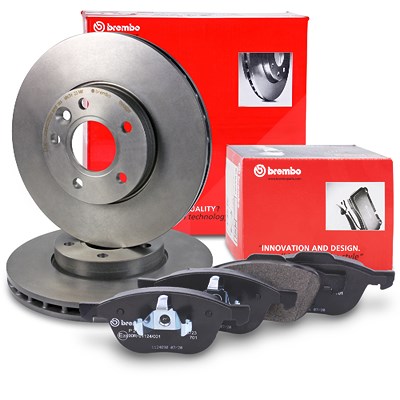 Brembo Bremsscheiben +Bremsbeläge vorne für Ford, Volvo von BREMBO