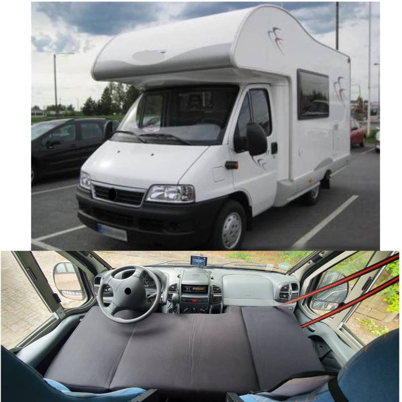 BREMER SITZBEZÜGE Camper-Bett Kinderbett Fahrerhausbett kompatibel mit Citroen Jumper, FIAT Ducato, Peugeot Boxer Typ 230/244 1994-2006 Wohnmobil zubehör Wohnmobilbett Camping Camper Zubehör von BREMER SITZBEZÜGE