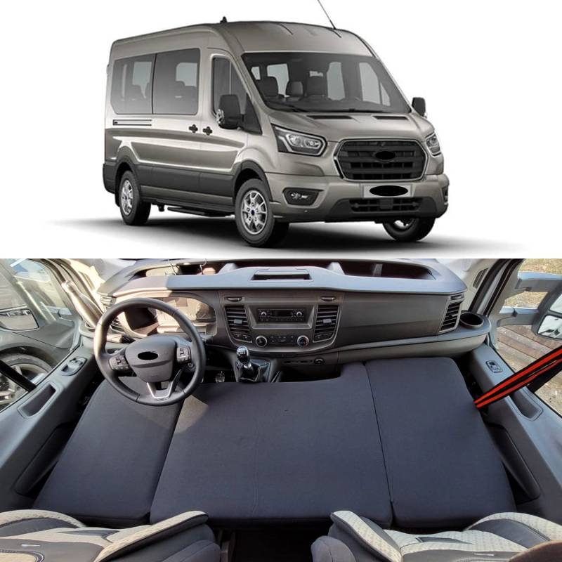 BREMER SITZBEZÜGE Camper-Bett Kinderbett Fahrerhausbett kompatibel mit Ford Transit Tourneo Custom Nugget 2012 Wohnmobil zubehör Wohnmobilbett Camping Camper Zubehör von BREMER SITZBEZÜGE