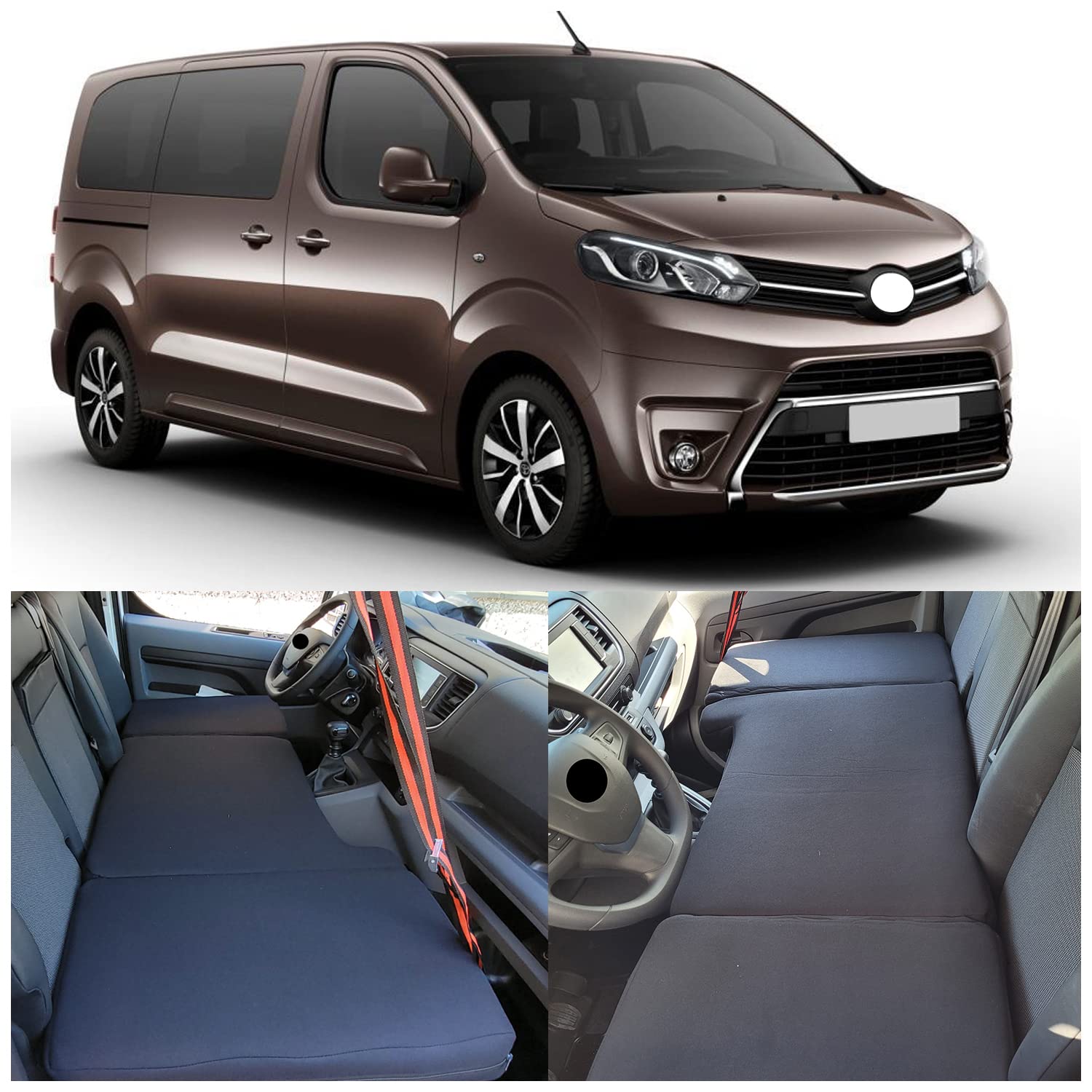 BREMER SITZBEZÜGE Camper-Bett Kinderbett Fahrerhausbett kompatibel mit Peugeot Expert 3 Traveller 2016 Wohnmobil zubehör Wohnmobilbett Camping Camper Zubehör von BREMER SITZBEZÜGE