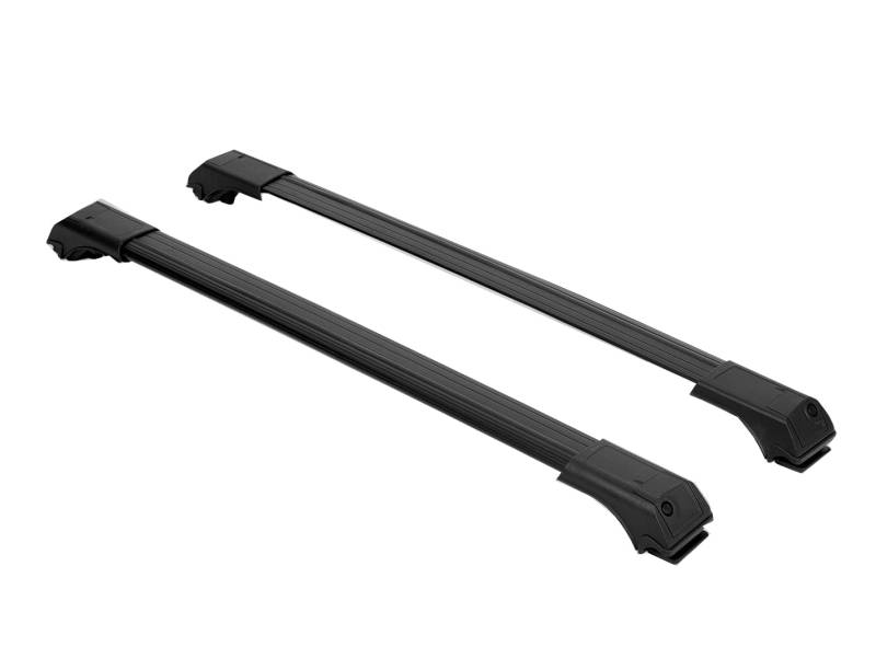 BREMER SITZBEZÜGE Dachträger Dachgepäckträger Querträger kompatibel mit Dachreling für Ford Galaxy 2 WA6 ab 2006-2014 in Schwarz V2, Ford Galaxy 2 WA6_V2DT-SW-120 von BREMER SITZBEZÜGE