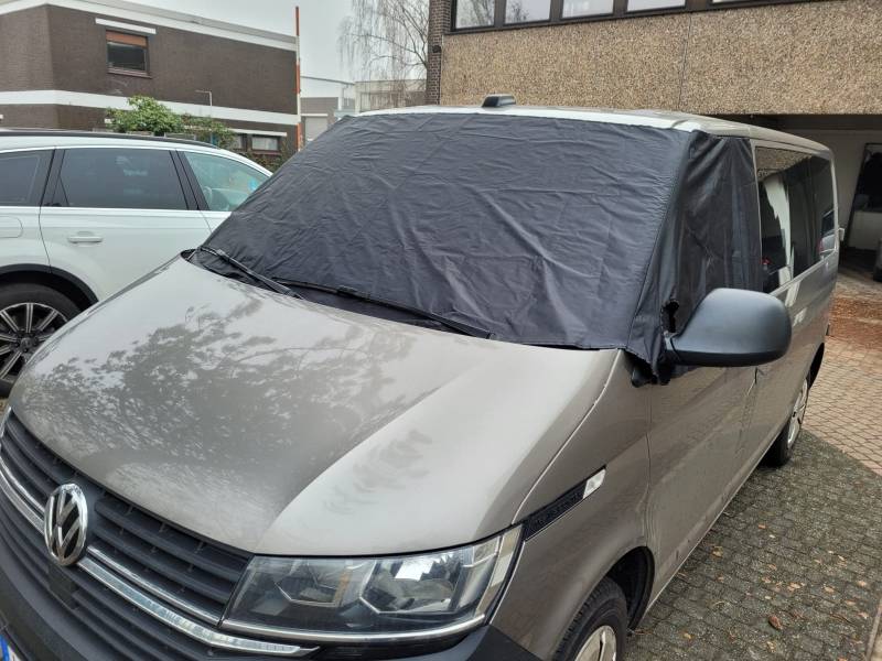 BREMER SITZBEZÜGE Frontscheibenabdeckung kompatibel mit VW T5 T6 T6.1 Wohnmobil Abdeckung Sonnenschutz Scheibenabdeckung Camper Blickdicht Wetterfest von BREMER SITZBEZÜGE