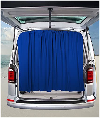 BREMER SITZBEZÜGE Heckklappe Flügeltür Kofferraumabdeckung Sonnenschutz Gardinen Vorhang kompatibel mit Mercedes Vito W447 in Blau von BREMER SITZBEZÜGE