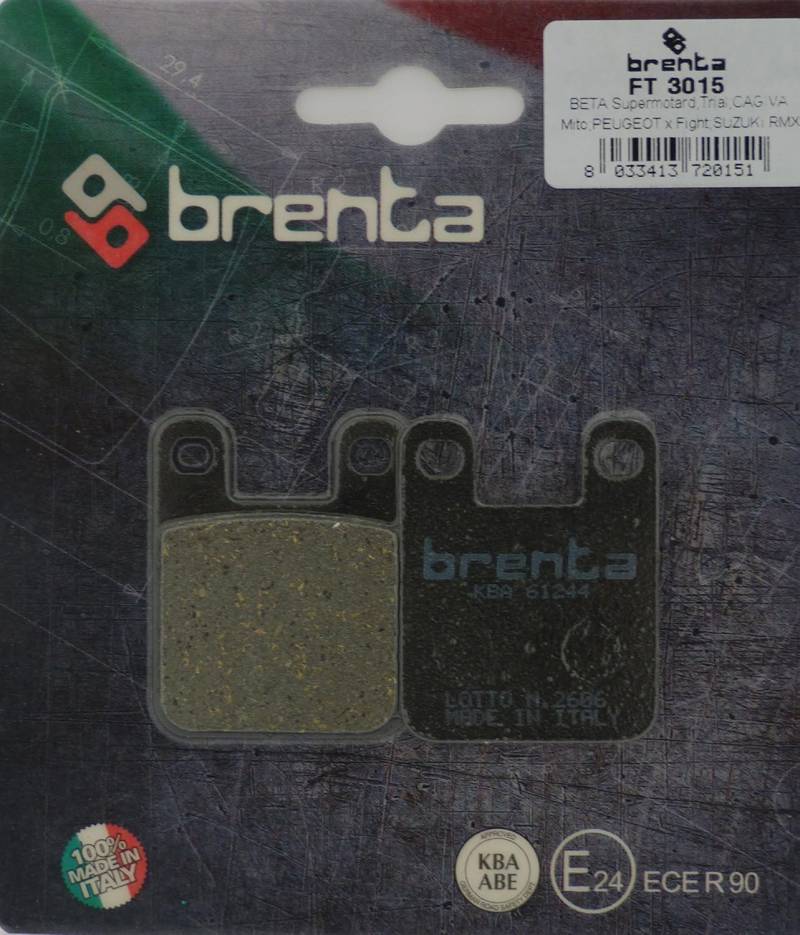 Brenta Bremsbeläge Organisch Motorrad für Alfer, Aprilia, Beta, Cipi, Derbi, Gas von Brenta