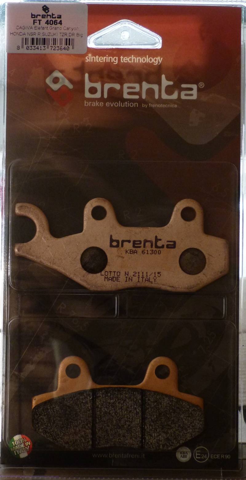 Brenta Bremsbeläge Sinter Moto für Aeon Overland 125, Overland 180, Benelli von BRENTA