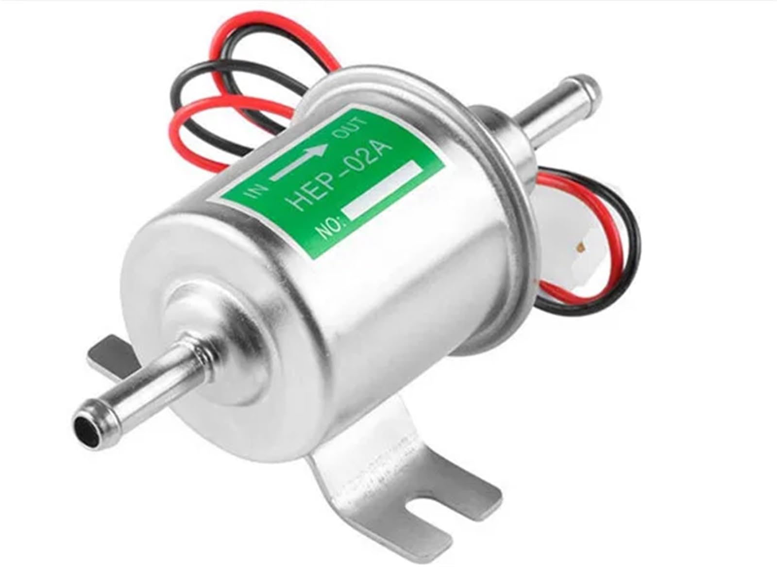 1PCS HEP-02A Gas Diesel kraftstoff pumpe Inline Niederdruck elektrische kraftstoff pumpe 12V(Silver) von BRHJJQPP