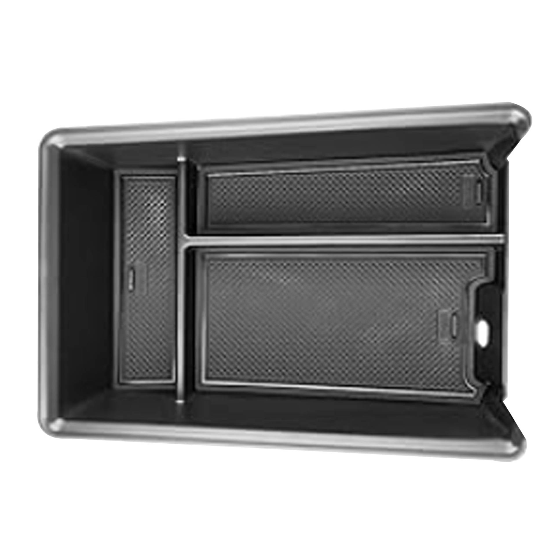 BRIOTA Mittelkonsole Aufbewahrungsbox, Mittelkonsole Organizer Tray, Mittelkonsole Armlehne Organizer Kompatibel mit BMW 3er G20 G21 2019-2023 2024 / 4er G22 / i3 G28 i4 G26 (Schwarz) von BRIOTA