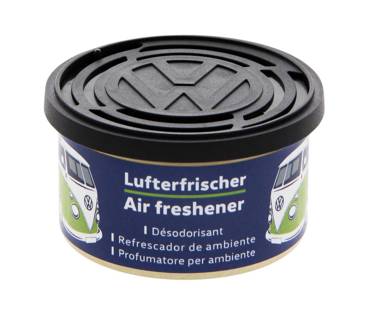 BRISA VW Collection - Volkswagen Luft-Erfrischer-Duft-Spender in der Dose mit T1 Bulli Bus Motiv (Classic Bus/Fresh/Blau) von BRISA