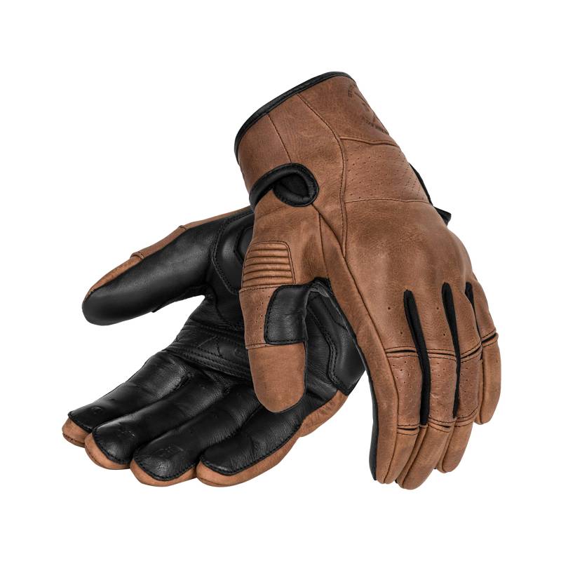 BROGER California Lady Leder Motorradhandschuhe für Frauen Knöchelschützer Touchscreen-freundliche Pads Lüftung Flexible Elemente von BROGER