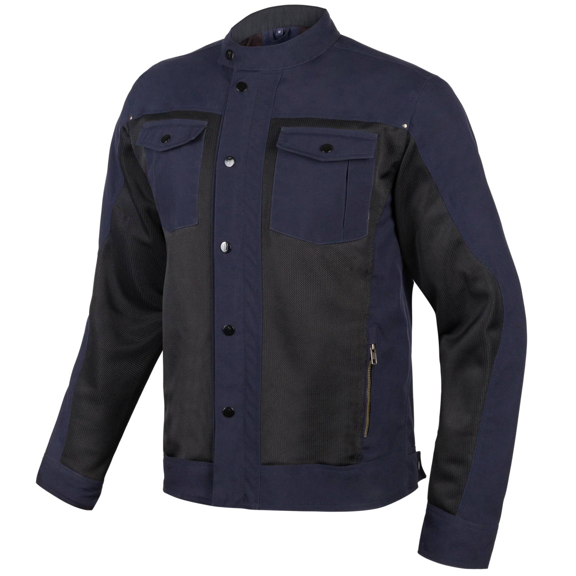 BROGER California Motorradjacke Herren | SAS-TEC Ellbogen und Schulterprotektoren | Mesh Paneele und Futter | 6 Taschen von BROGER