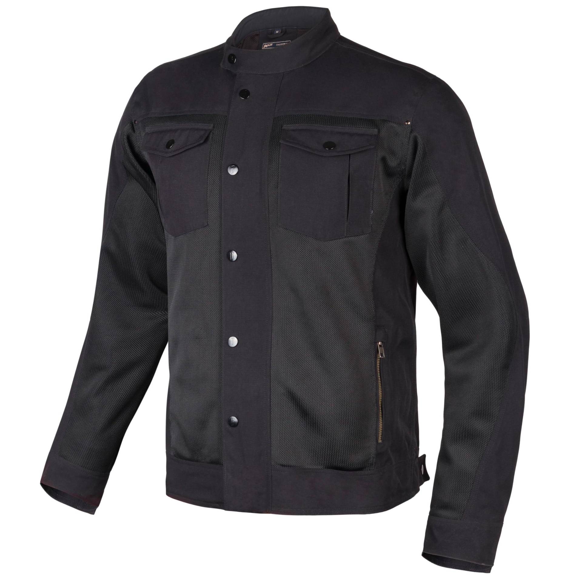 BROGER California Motorradjacke Herren | SAS-TEC Ellbogen und Schulterprotektoren | Mesh Paneele und Futter | 6 Taschen von BROGER