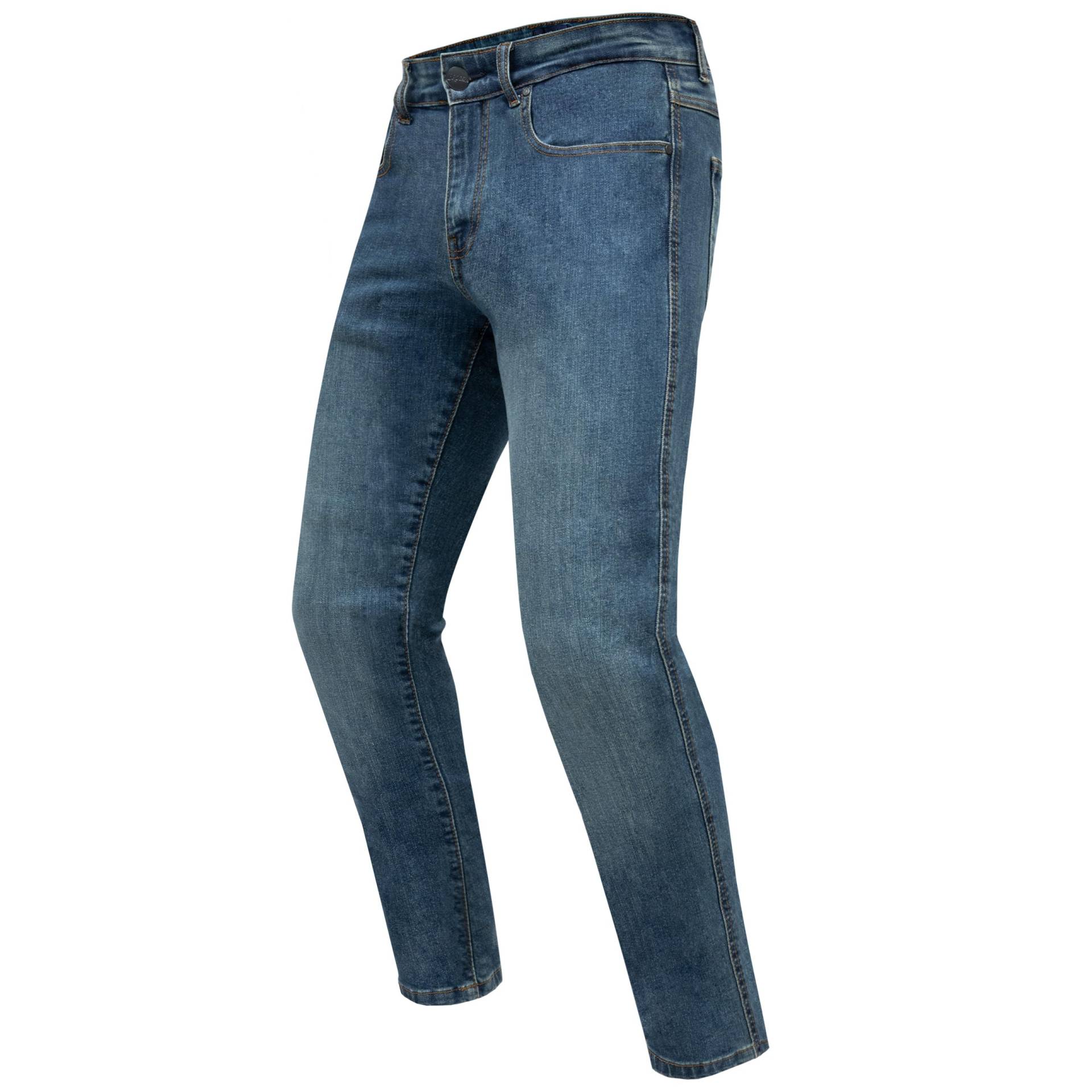 BROGER California Motorradjeans Herren | Aramidfaser Futter | SAS-Tec Knie Hüft Steißbein Protektoren | Reflektierende Elemente | Slim Fit von BROGER